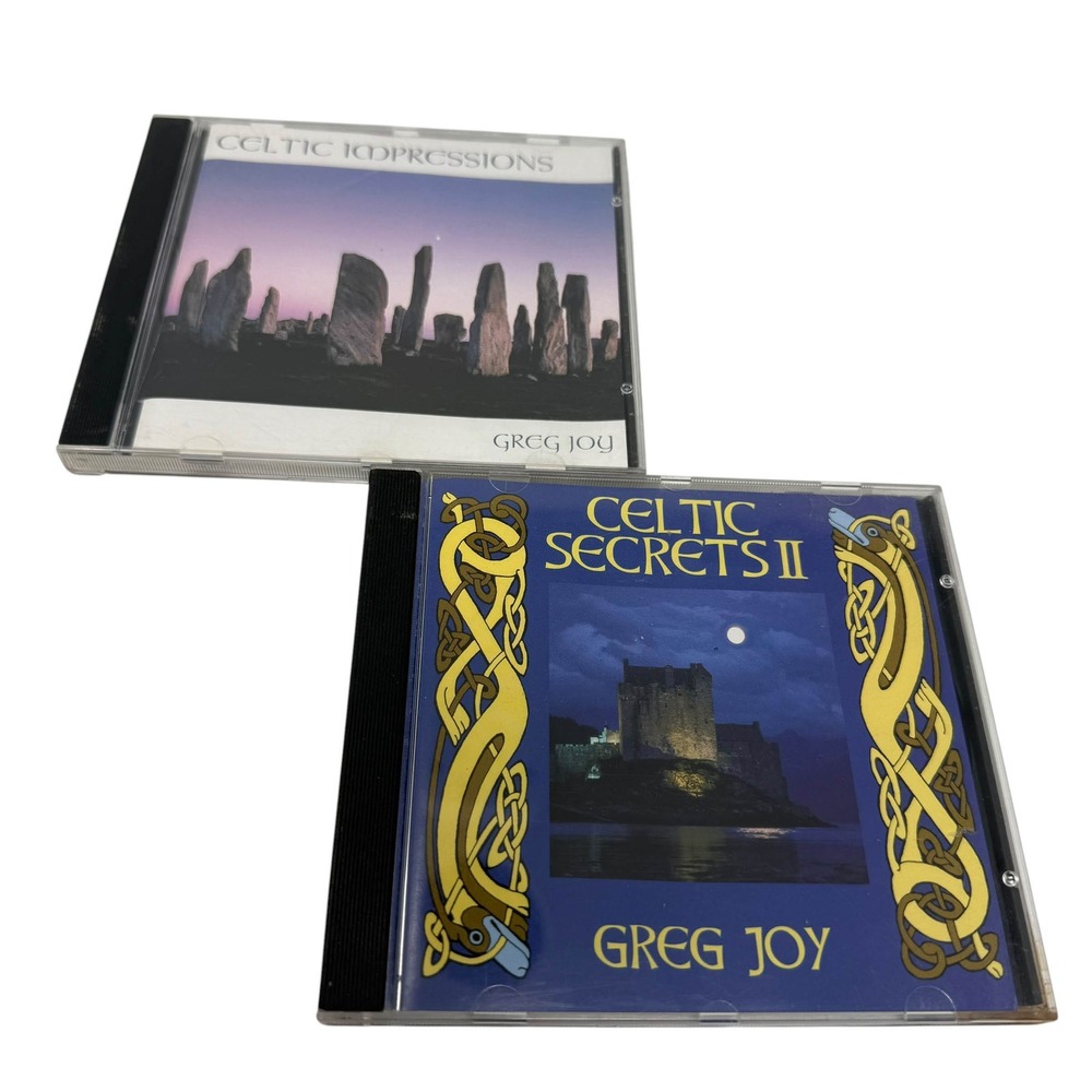 Greg Joy Celtic Impressions & Cltc Secrets II CD Lot 2 Folk Baroque Instrumental